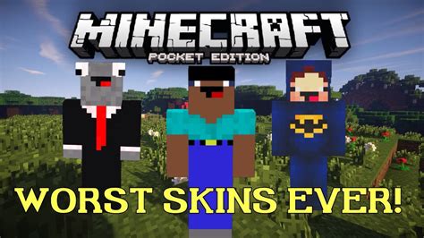 Finding The Worst Skins In Mcpe Funny Moments In