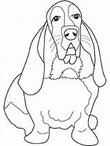 Hound Coloring Pages Dog Getdrawings sketch template