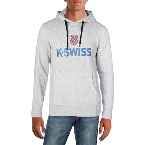 swiss mens shield gray fleece graphic sweatshirt hoodie top  bhfo  ebay