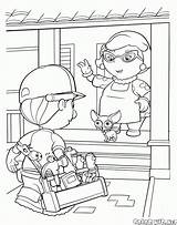Manny Handy Coloring Colorkid Mannys Tools Party Cartoons sketch template