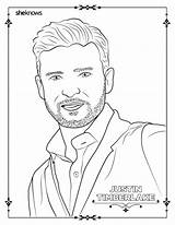 Coloring Pages Justin Timberlake Men Sheknows Printable Hollywood Book Adult sketch template