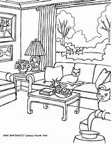 Living Room Drawing Coloring Pages Getdrawings Some Drawings Furniture Getcolorings sketch template