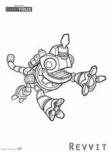 Dinotrux Coloring Pages Revvit Jumpping Printable Template sketch template