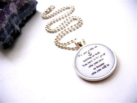 nautical anchor carrie bradshaw quote necklace release me creations