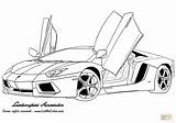 Lamborghini Aventador Stampare sketch template
