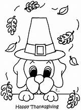 Coloring Thanksgiving Pages Happy Print sketch template