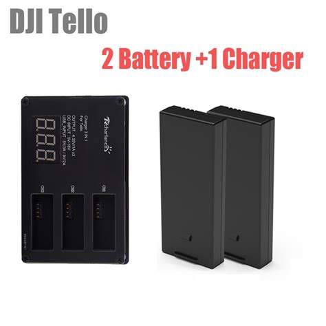 pcs dji tello battery tello lipo flight battery  fast charging batteries charger  hub