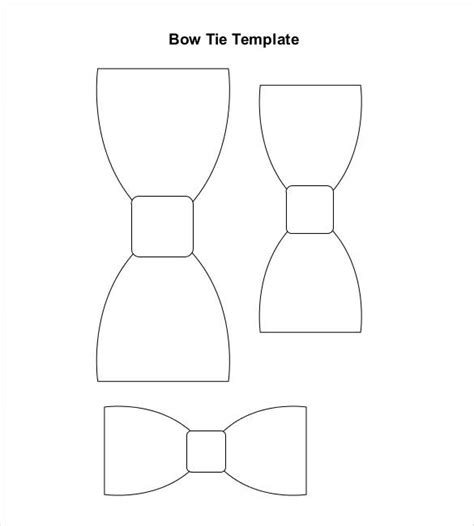 paper bow templates  sample  format