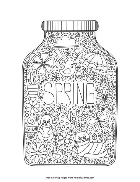 printable spring coloring pages      classroom