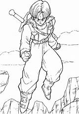 Trunk Dragonball Futur Trunks Goku Saiyan Coloori Zamasu Bimbo sketch template