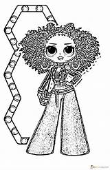 Lol Omg Coloring Pages Diva Lady Dolls Popular Print sketch template