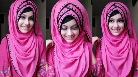 easy hijab tutorial showing  side design ft styline