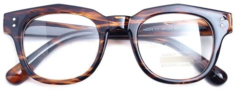 oversized square thick horn rimmed clear lens glasses