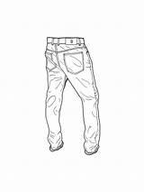 Jeans Coloring Pages Printable sketch template