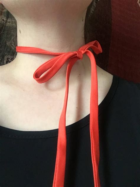 Tie Choker Unique Choker Bow Tie Choker Necklace Popular Etsy In 2021
