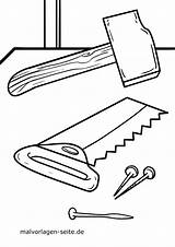 Hammer Werkzeuge Werkzeug Ausmalbilder Malvorlage Kostenlos Malvorlagen Baumaschinen sketch template