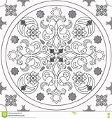Coloring Book Illustration Seamless Decorative Pattern Preview sketch template