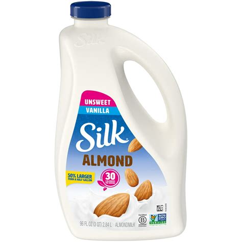 silk unsweetened vanilla almond milk  oz walmartcom walmartcom