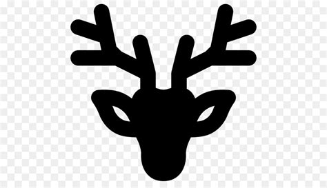 reindeer head silhouette   reindeer head silhouette