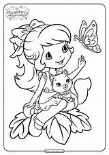 Strawberry Shortcake Coloring Printable Pages Whatsapp Tweet Email sketch template