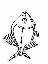 Coloring Piranha Clipart Sketch Fish Library Comments Template sketch template