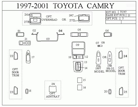 Toyota Tacoma 1995 1997 Fuse Box Diagram Auto Genius