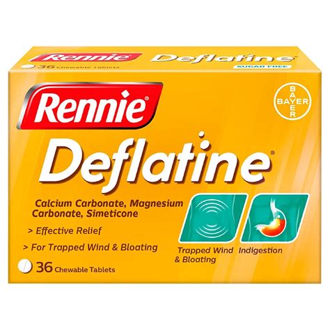 rennie deflatine tablets natures  pharmacy