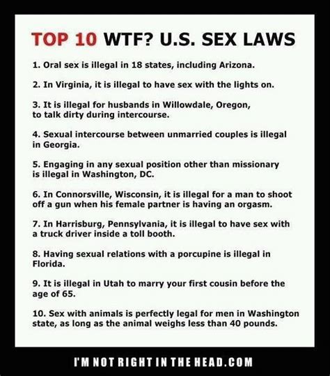 Top 10 Wtf Us Sex Laws