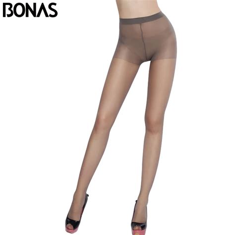 bonas womens tights plus size seamless pantyhose nylons lady solid