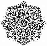 Coloring Pages Flower Mandala Intricate Printable Advanced Adults Mandalas Color Hard Detailed Difficult Print Adult Abstract Flowers Fun Drawing Pattern sketch template
