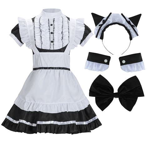 buy womens french maid lolita dress  cat ear costume