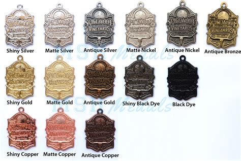 type  metal pins  medallions terminology explained