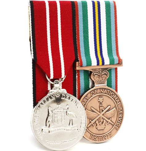 australia defence medal anniversary  national service medal full size court mounted adf
