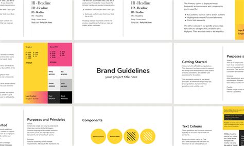simple brand guideline template figma