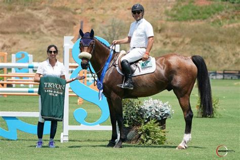 parot jumps  success  conclusion  tryon spring  world  showjumping
