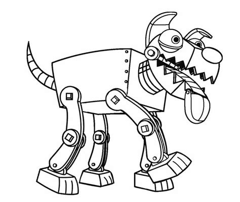 dog robot coloring page  printable coloring pages  kids