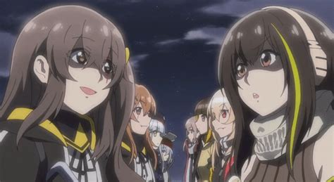 Girls Frontline Anime Adorably Fights Over Cake Sankaku Complex