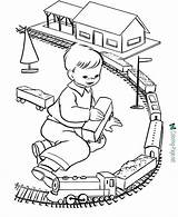 Coloring Train Trains Pages Printable Kids Color sketch template