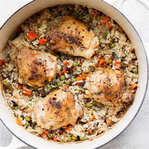 flavorful chicken  rice recipe  pot fit foodie finds