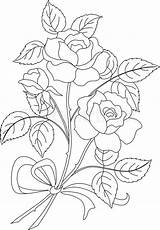 Rose Drawing Flower Bouquet Climbing Roses Flowers Line Drawings Coloring Clip Vector Pages Contour Getdrawings Clipart Sketches Hand Haku Choose sketch template