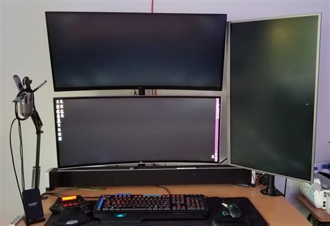 question dual monitor setup pairing gaming monitor  ultrawide anandtech forums