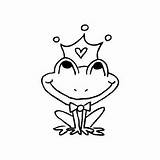 Frog Prince Clipart Drawing Library Easy sketch template