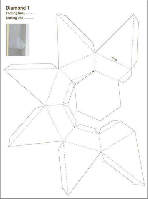 diamond template  woonideeen origami artesanias de concreto