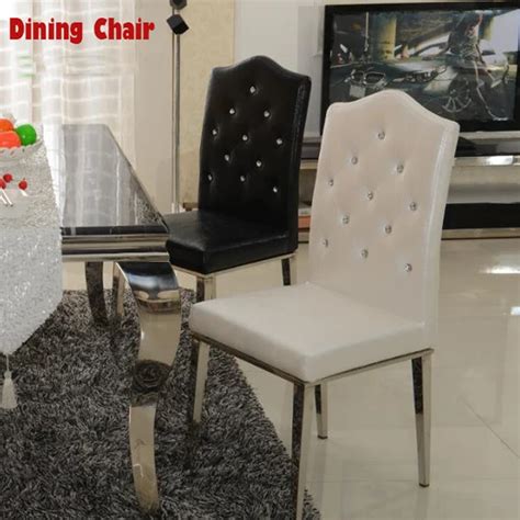 Buy New 100 Stainless Steel Leather Dining Chairs