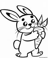 Lapin Carotte Une Mignon Carrot Rabbits Coniglio Carota Coniglietto Supercoloring Imprimé sketch template
