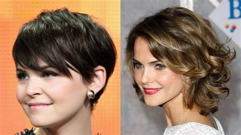 short hairstyles  double chin faces