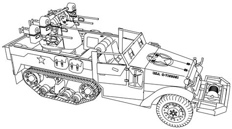 vehicule military truck coloring page wecoloringpagecom