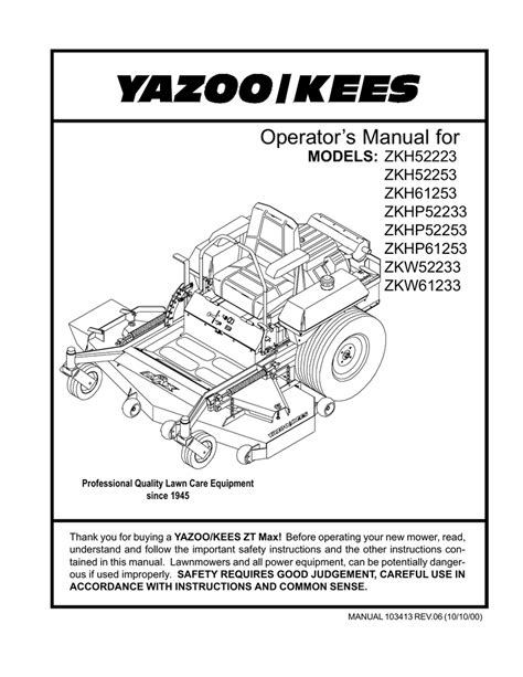 yazookees zkhp operators manual manualzz