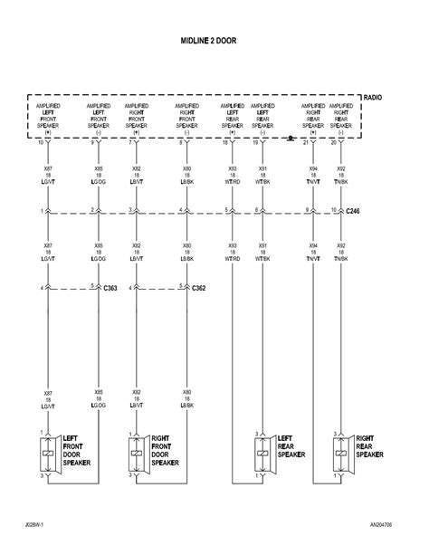 wiring diagram    dodge dakota radio