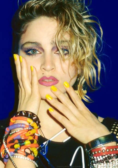 Madonna Cool Nails And Pastels For Choice Of Makeup